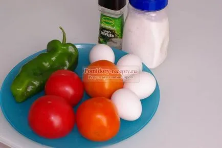 Omlett paradicsomot egy lépésről lépésre recept fotók (paradicsom) Omlett paradicsomot egy lépésről lépésre recept fotók