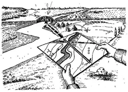 Lesiklás a topográfiai térkép
