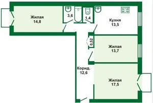Disposition 1, 2, 3 és 4 apartman stalinki szoba (környezeti) Disposition 1, 2, 3 és 4 szoba lakások stalinki