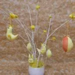 Mesterségek az Easter Easter fa kezüket lépések