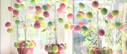 Mesterségek az Easter Easter fa kezüket lépések