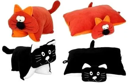 Párna-cat-cat párna kezével
