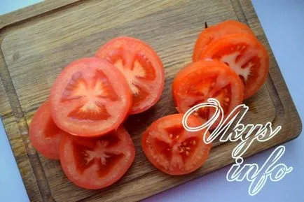 Paradicsom sajttal és fokhagymás majonézzel - recept fotókkal