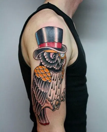 Megfelelő Tattoo érték formájában egy madár (12 fotó)