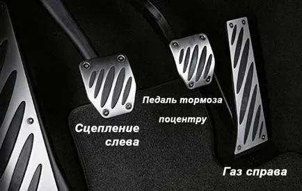 Elhelyezkedés pedálok egy autó egy autó a kézi sebességváltó (autó) Elhelyezkedés pedálokat az autó jármű kézi sebességváltóval
