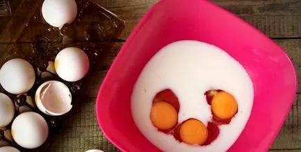 Omlett recept tej egy serpenyőben klasszikus, könnyű
