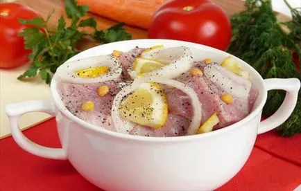 Receptek Sertés citromos hagymával, a választott Secrets (recept nyárs sertés) Receptek Sertés citromos hagymával, a választás a titkok