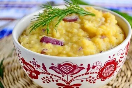 Goroshnitsy recept egy fotó
