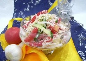 Saláta recept zöldséges csirke