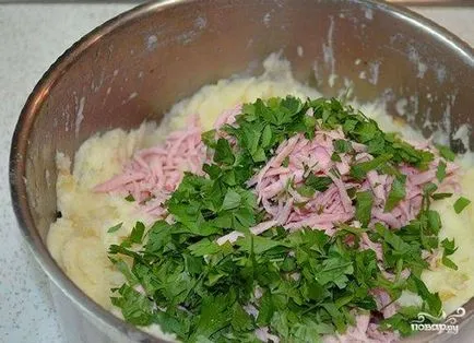 Rolls pita kenyér burgonyával - lépésről lépésre recept fotó (receptek) Rolls pita kenyér burgonyával - lépésről lépésre recept fotók
