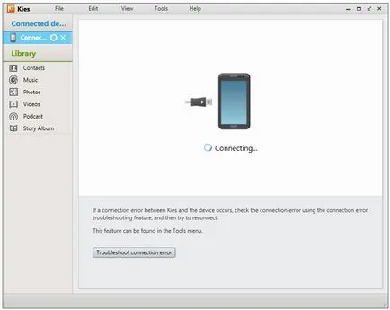Útmutató letölteni, telepíteni, frissíteni - eltávolítása Samsung Kies ablakokhoz