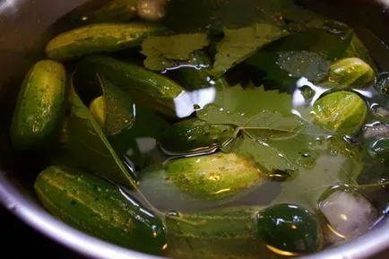 A legegyszerűbb, hogy készítsen sós uborka (1 liter víz)