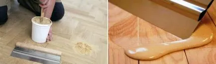 Putty fa padló Hogyan válasszuk ki a fát, hogyan igazítsa a fa padló alatti laminált