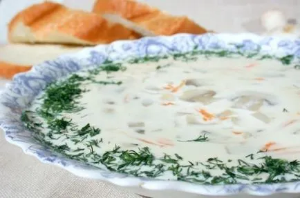 Sajt leves - recept fotókkal (só szakács sajt) Sajt leves - recept fotókkal