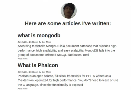 Létrehozása egy egyszerű blog MongoDB és php, php