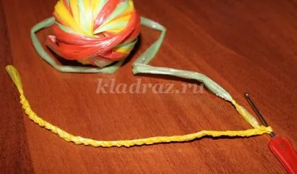horgolt táska szemeteszsákok