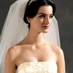 Menyasszonyi frizura a tiara (frizura) Menyasszonyi frizura a tiara