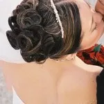 Menyasszonyi frizura a tiara (frizura) Menyasszonyi frizura a tiara