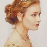 Menyasszonyi frizura a tiara (koronát) Menyasszonyi frizura a tiara