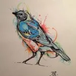 Bird tetoválás azaz fotók, vázlatok (fotó) Bird tetoválás azaz fotók, vázlatok