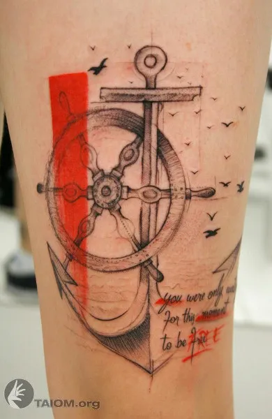 Tattoo Anchor - azaz tetoválás vázlatok és fényképek (képek) Tattoo Anchor - érték tetoválás minták és képek