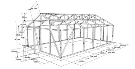 Greenhouse egy bárban kezeddel részletes rajza, hogyan kell felépíteni egy 50x50, bárok polikarbonátból, videó