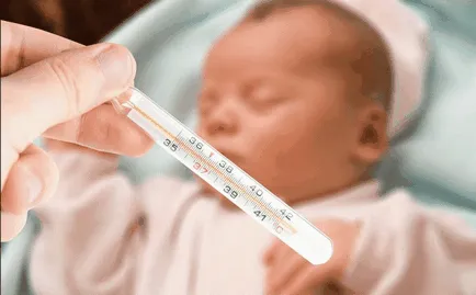 A hőmérséklet egy csecsemő - mit tegyünk, és mit, hogy le