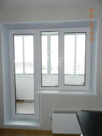 Telepítése az erkély ajtók PVC saját kezűleg