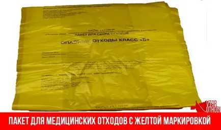 Egészségügyi hulladék gyűjtése, osztályozása és szabályok