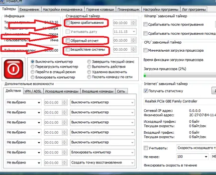 Állítsa be a stoppert, és az automatikus kikapcsolás a megfelelő időben
