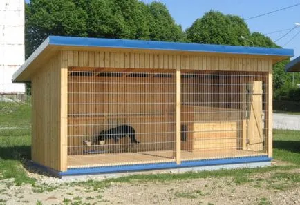Madárház kutyák saját kezűleg - tanácsot, hogyan lehet külső burkolat