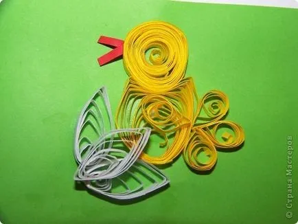 Az egész család kakas, csirke, csirke a szakmában, hogyan lehet Quilling (kézi) Az egész család kakas, csirke, csirke a szakmában, hogyan lehet Quilling