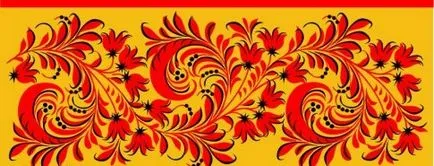 Khokhloma festés minták kezdőknek, képek és útmutatást, hogyan kell festeni elemek
