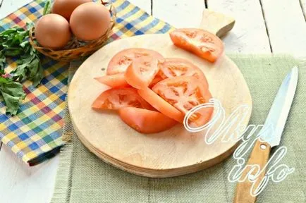 Rántotta paradicsommal recept egy fotó