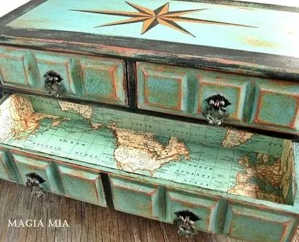 100 legjobb ötletek decoupage régi bútorok, a képek, mesterkurzusok