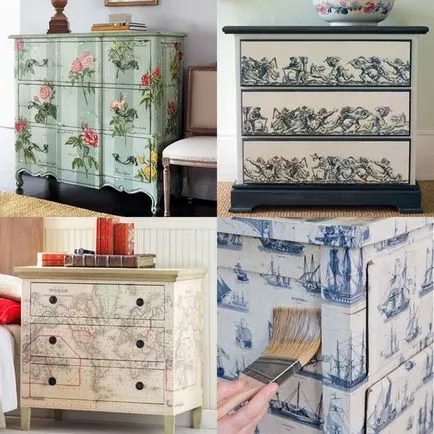100 legjobb ötletek decoupage régi bútorok, a képek, mesterkurzusok