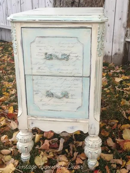 100 legjobb ötletek decoupage régi bútorok, a képek, mesterkurzusok