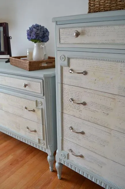 100 legjobb ötletek decoupage régi bútorok, a képek, mesterkurzusok