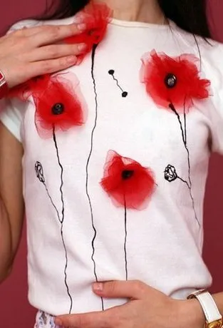 20 Ötletek díszítésére pólók, vagy hogyan kell díszíteni egy pólót a saját kezét -, hogy a saját kezébe, (t-shirt) 20 Ötletek díszítésére pólók, vagy hogyan kell díszíteni egy pólót a saját kezét -, hogy a saját kezét,