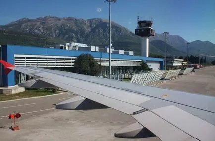 repülőtér Tivat Montenegróban
