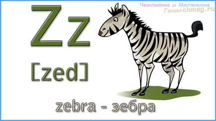 Angol ábécé transzkripció képekben