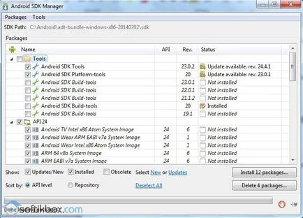 Android SDK manager