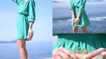 Türkiz ruha mit vegyek fel, milyen cipőben