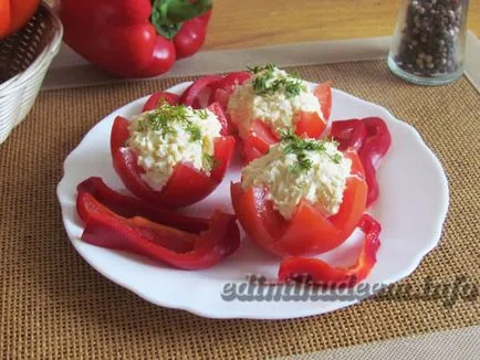 Bolgár paprika sajttal, fokhagymás - táplálkozás és fogyás