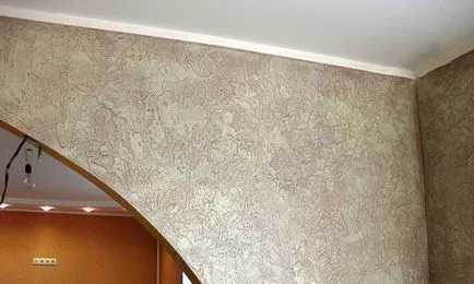 Dekoratív vakolat a falak saját kezűleg a szokásos töltőanyagok