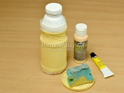 Decoupage palack tojással pattog