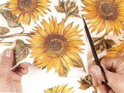 Decoupage származó betéteket a kezüket, hogyan lehet egy remekmű (a) Decoupage származó betéteket a kezüket, hogyan lehet egy remekmű