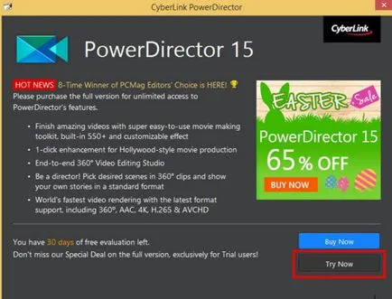 A Cyberlink PowerDirector Hatékony program dolgozni videó