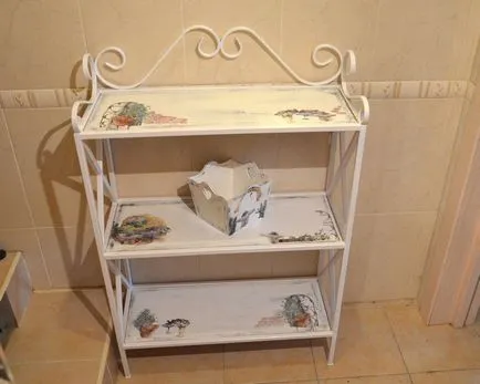 Decoupage bútorok saját kezűleg, az ötlet a festés és a helyreállítás stílusban Shabby-chic, vintage, és Provence