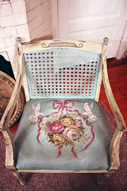 Decoupage bútorok saját kezűleg, az ötlet a festés és a helyreállítás stílusban Shabby-chic, vintage, és Provence